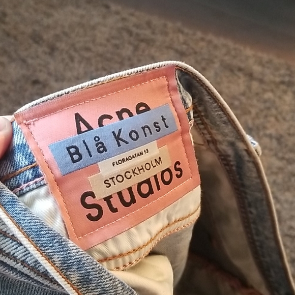Acne Light Blue Jeans Bla Konst - Picture 4 of 5